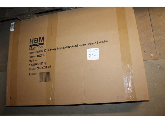 Kabelbrug 80 cm met klep en 5 kanalen, koppelbaar. - afbeelding 1 van  1