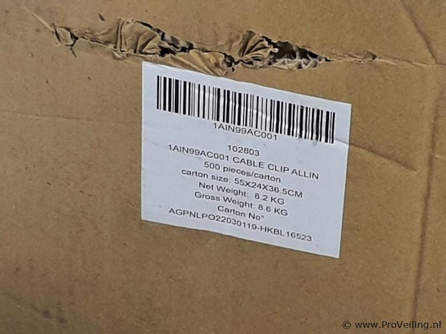 Kabelclip allin 1ain99ac001 - partij - afbeelding 4 van  4