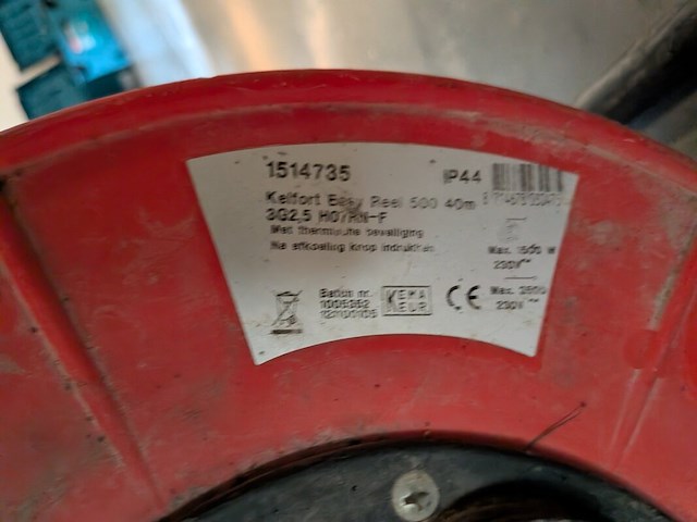 Kabelhaspel met diverse verlengkabels, 230v - afbeelding 3 van  5