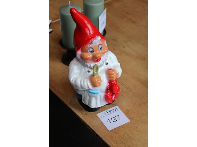 Kabouter kok. hoogte 30 cm. - afbeelding 2 van  2