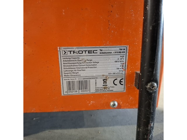 Kachel 9kw, trotec, tds 50 - afbeelding 4 van  6