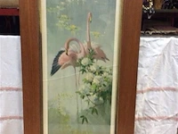 Kader flamingo. (glas gebarsten )