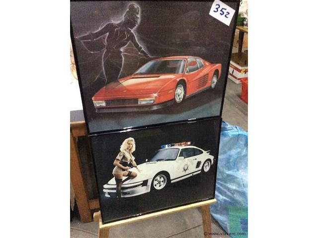 Kaders auto's 2stuks - afbeelding 1 van  3