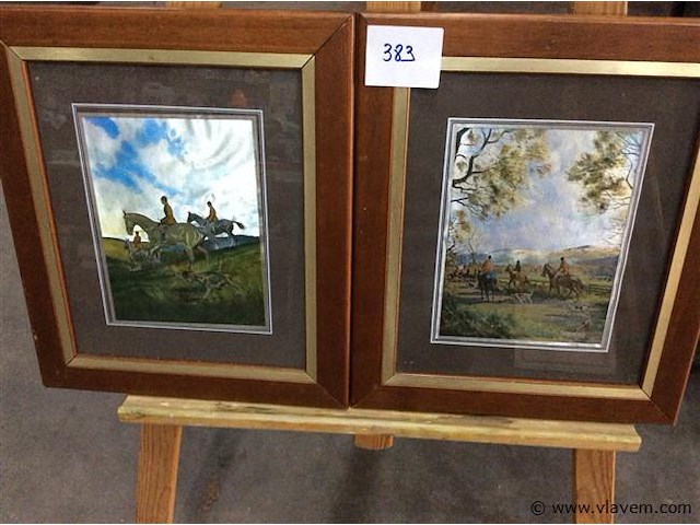 Kaders jacht 2stuks - afbeelding 1 van  3