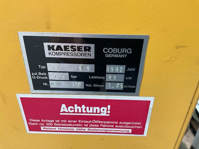 Kaeser sk 19 schroefcompressor - afbeelding 2 van  2