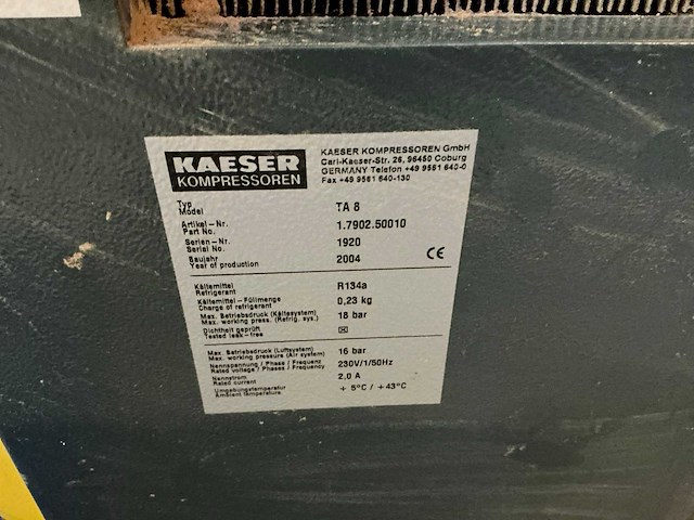 Kaeser sm 8 schroefcompressor - afbeelding 8 van  9