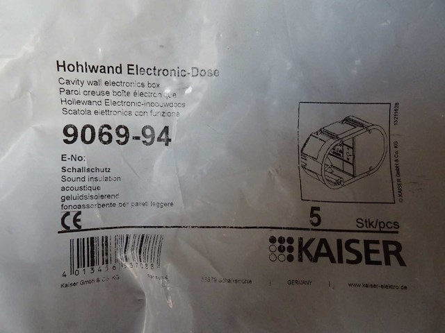 Kaiser - 9069-94 - inbouwdoos geluidswerend (46x) - afbeelding 1 van  1