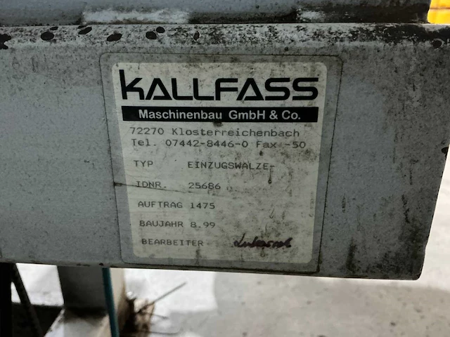 Kallfass - 1999 - aanvoerapparaat - afbeelding 3 van  13