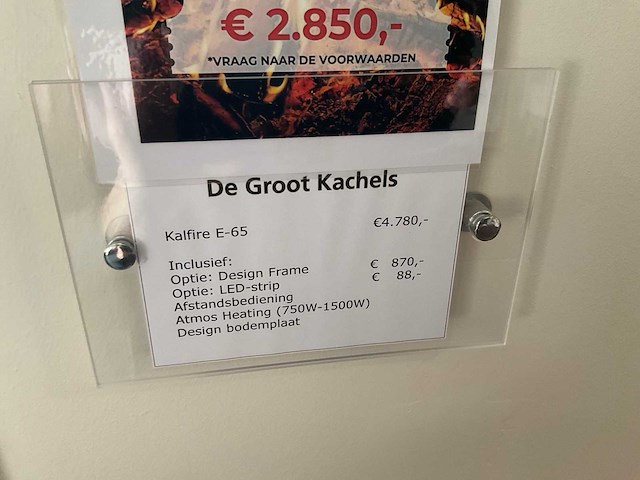 Kallfire e65 elektrische haard - afbeelding 5 van  6