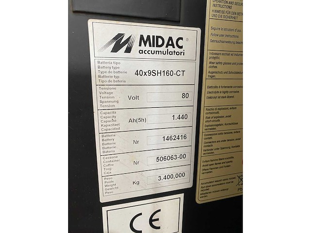 Kalmar - 2001 - ecd 80-6 - vorkheftruck - afbeelding 9 van  14