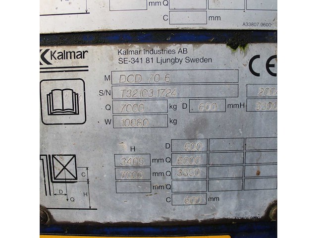 Kalmar - 2002 - dcd70-6 - vorkheftruck - afbeelding 8 van  12