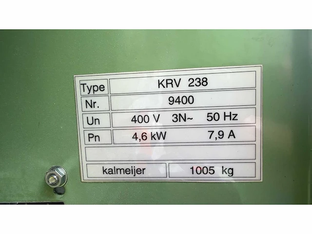 Kalmeijer - krv 238 afmeter puntenkast en opmaker - grootbroodlijn - afbeelding 1 van  8