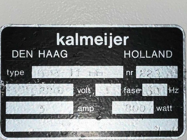 Kalmeijer kba 11 broodsnijmachine - afbeelding 7 van  7