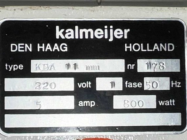 Kalmeijer kba 11 broodsnijmachine - afbeelding 7 van  7
