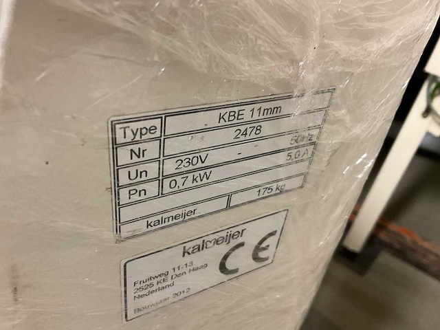 Kalmeijer kbe-11mm broodsnijmachine - afbeelding 2 van  2