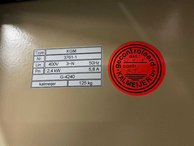 Kalmeijer kgm koekjes vormmachine - afbeelding 11 van  11