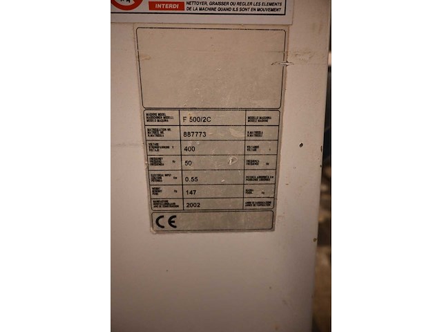 Kalmeijer kps f500/2c uitrolmachine - afbeelding 6 van  8