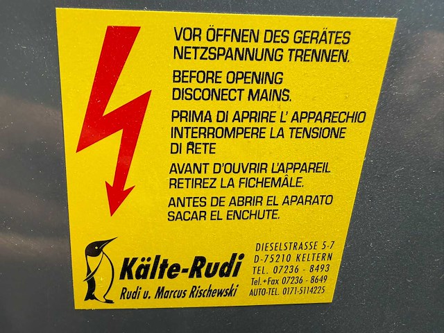 Kalte rudi - e800/200 + 200 - pasteurisatie machine - afbeelding 4 van  12