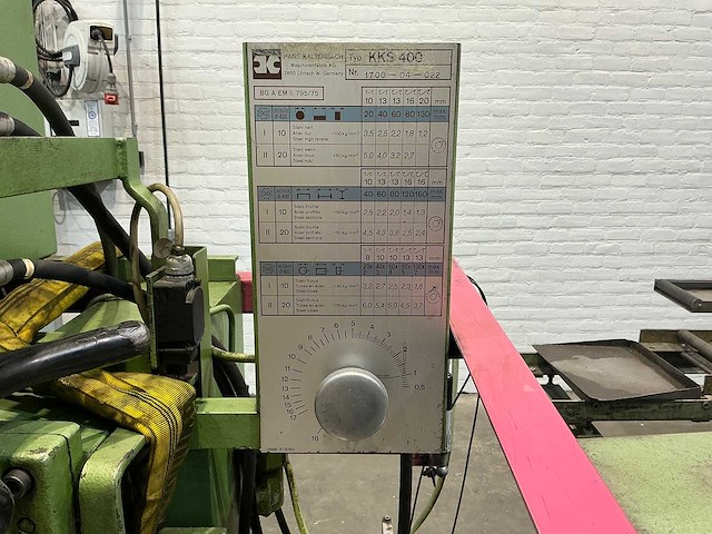 Kaltenbach - kks 400 - circular metal sawing machine - afbeelding 4 van  13