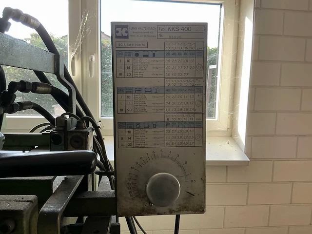 Kaltenbach kks 400 halfautomatische koudcirkelzaag ø400 mm met 2 rollenbanen - afbeelding 11 van  16
