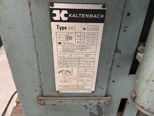 Kaltenbach kks koudcirkelzaagmachine metaal - afbeelding 6 van  10