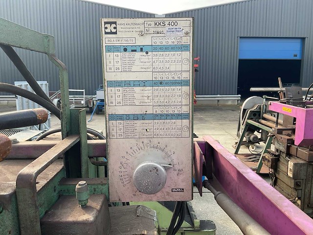 Kaltenbach kks400 onderloop cirkelzaagmachine - afbeelding 6 van  6