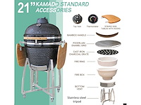 Kamado - barbecue en oven 21 inch - afbeelding 7 van  14