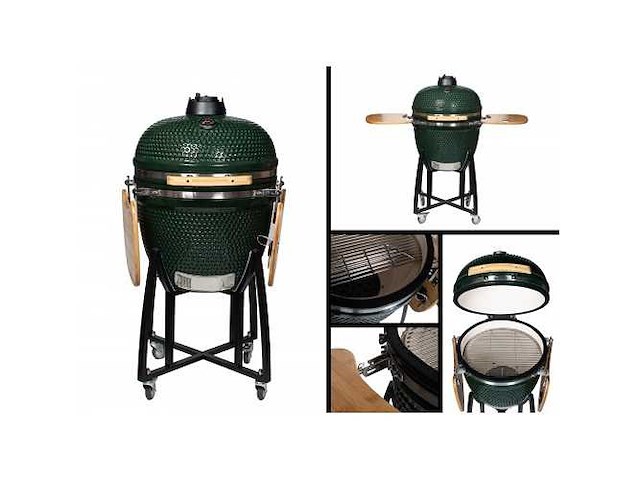 Kamado houtskool bbq 21 inch groen (55cce302) - afbeelding 2 van  4