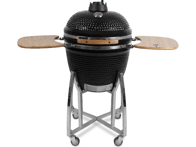 Kamado houtskool bbq 23,5 inch groen - afbeelding 1 van  10