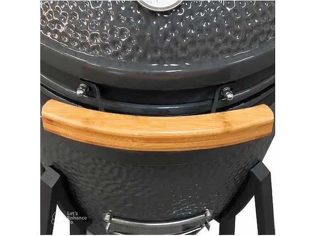 Kamado keramische houtskoolbarbecue 15 inch / 33 cm – op verrijdbaar onderstel - afbeelding 3 van  5