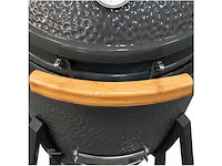 Kamado keramische houtskoolbarbecue 15 inch / 33 cm – op verrijdbaar onderstel - afbeelding 3 van  5