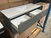 Kame badmeubel 120cm d-line matt grey - afbeelding 3 van  7