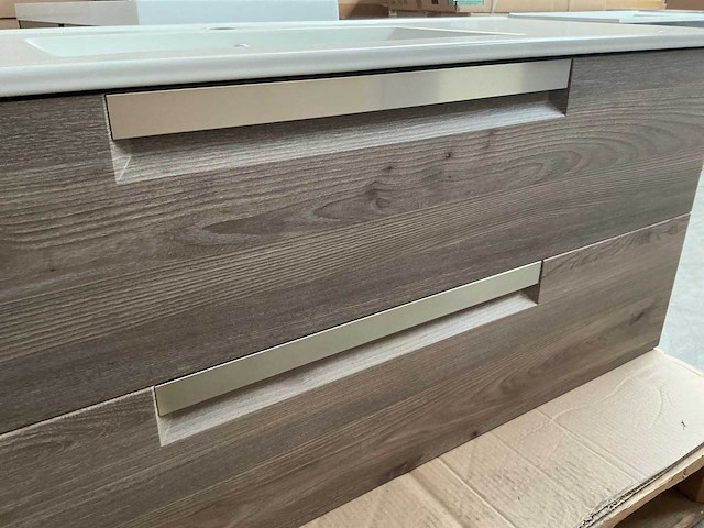 Kame badmeubel 120cm grey oak - afbeelding 3 van  6