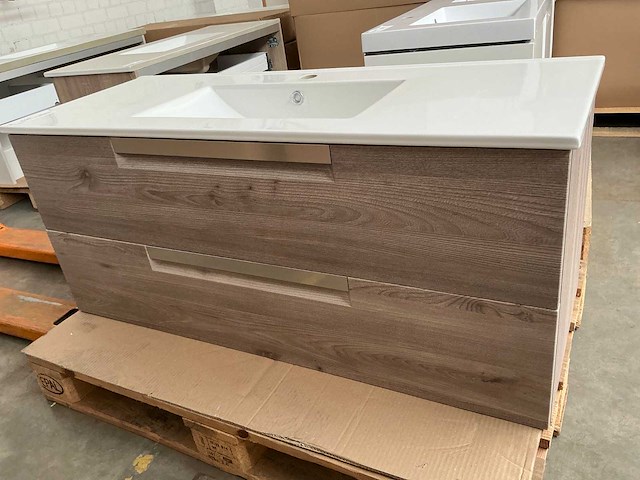 Kame badmeubel 120cm grey oak - afbeelding 4 van  6