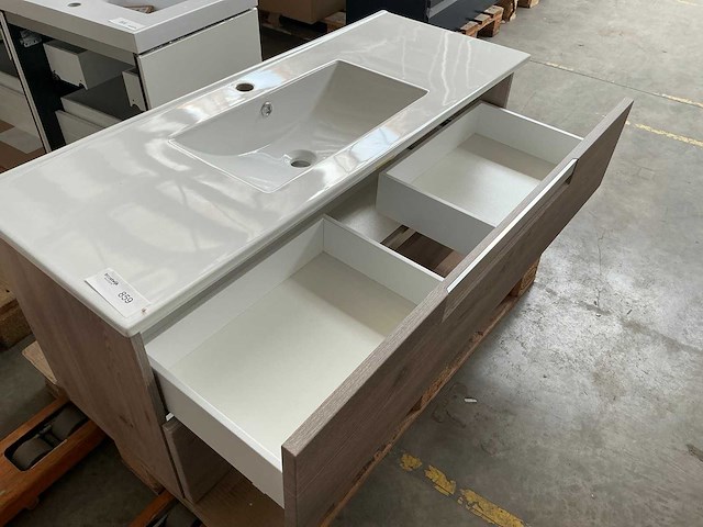 Kame badmeubel 120cm grey oak - afbeelding 6 van  6