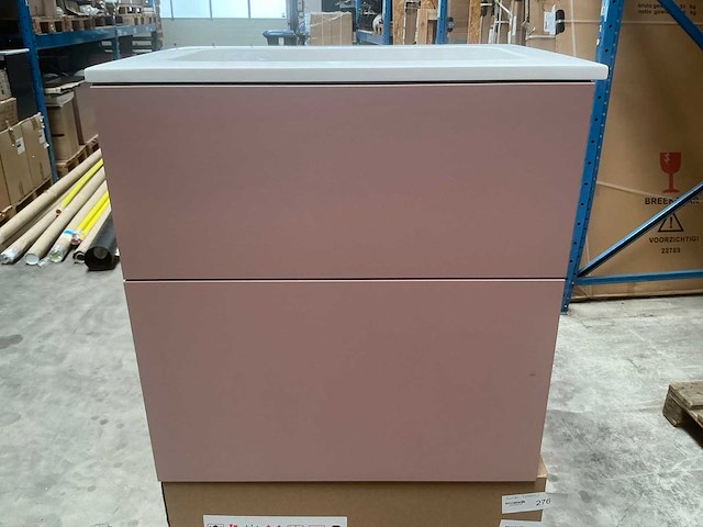 Kame basin unit pink badmeubel 60cm - afbeelding 1 van  7