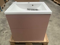 Kame basin unit pink badmeubel 60cm - afbeelding 1 van  8