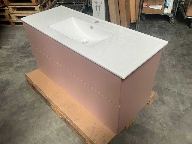 Kame big pink badmeubel 120cm - afbeelding 1 van  1