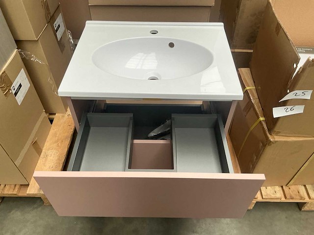 Kame big pink badmeubel 60cm - afbeelding 5 van  8