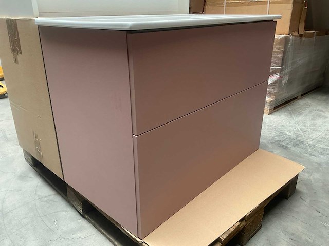 Kame big roze badmeubel 80cm (2x) - afbeelding 2 van  7