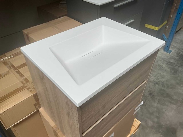 Kame city badmeubel 60cm grey oak - afbeelding 5 van  7