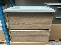 Kame city badmeubel 60cm grey oak - afbeelding 1 van  7