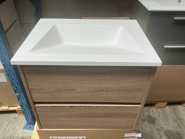Kame city badmeubel 60cm grey oak - afbeelding 4 van  7
