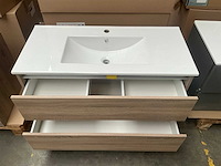 Kame city badmeubel grey oak 100cm - afbeelding 4 van  6