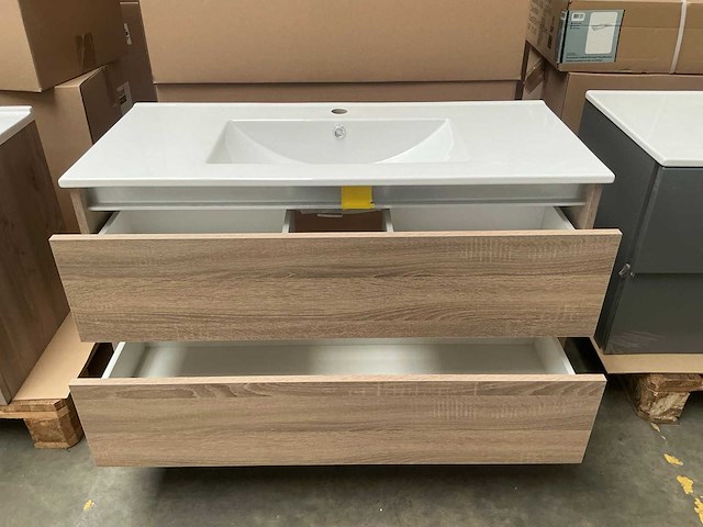 Kame city badmeubel grey oak 120cm - afbeelding 4 van  6