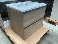 Kame city badmeubel grey oak 60cm - afbeelding 2 van  5