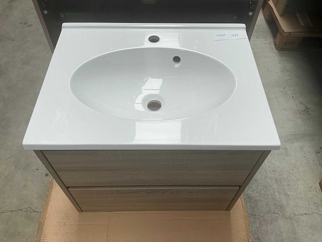 Kame city badmeubel grey oak 60cm - afbeelding 4 van  5