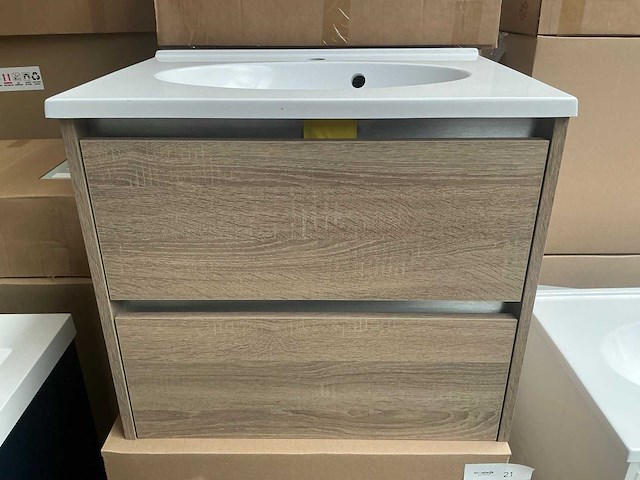 Kame city badmeubel grey oak 60cm - afbeelding 1 van  7