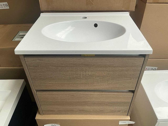 Kame city badmeubel grey oak 60cm - afbeelding 2 van  5