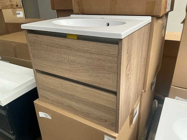 Kame city badmeubel grey oak 60cm - afbeelding 3 van  5